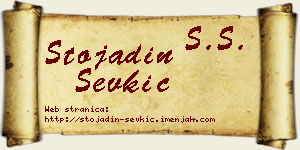 Stojadin Sevkić vizit kartica